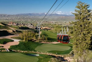 Blackstone is within walking distance to the premier Canyons Golf Course with lift above.