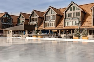 The ice skating rink in the Park City Mountain Resort village.