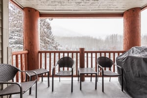Private patio with BBQ