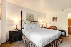 Park Station 218 offers a main suite with a kingsize bed.