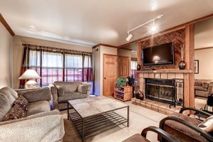 Park Station 247 has comfortable furnishings, wood burning fireplace, and flat screen TV.