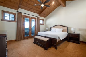 Guest bedroom with breathtaking views and private patio