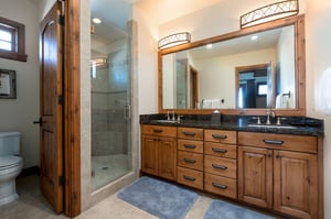 Private double vanity bathroom