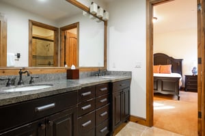 Attached lower level 34 bathroom