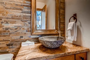 Main level powder room