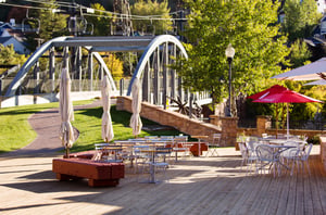 Town Lift Bridge in summer