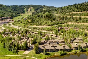 Lakeside 1629 in summer with Deer Valley Resort behind.