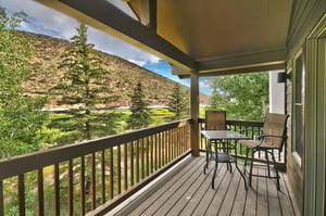 Top Floor Main bedroom suite private patio with bistro seating for 2
