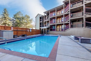 Snowcrest offers a heated pool in the winter time.