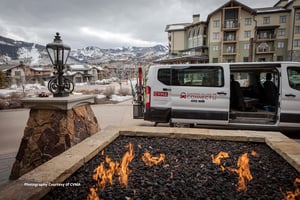 Complimentary ondemand ride service within Canyons Village during the winter.
