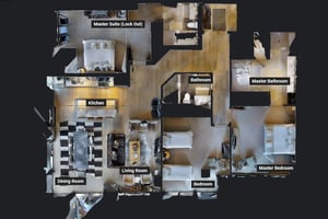 Vacation rental floor plan for private condo at the base of Park City Mountain Resort.