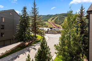 The view of Park City Mountain Resort from Snowcrest Condominiums.