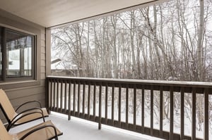 Enjoy beautiful views from the private patio