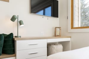 Work or study nook in the guest bedroom