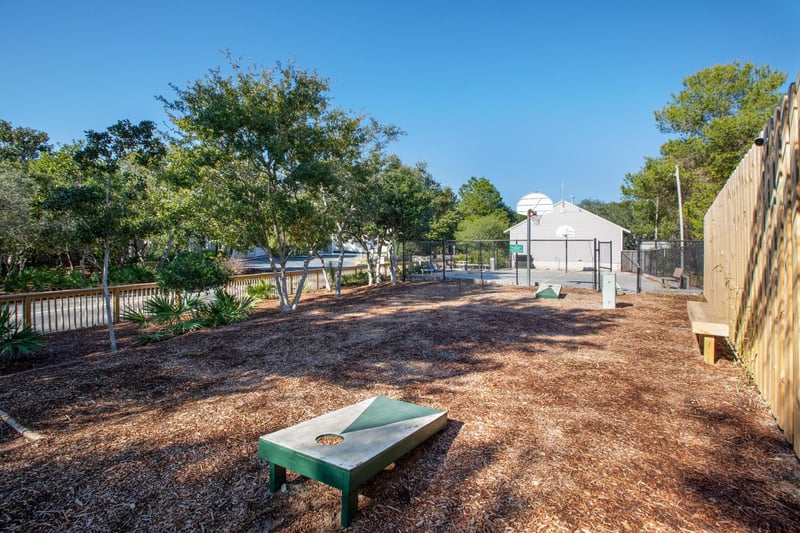 Cornhole area