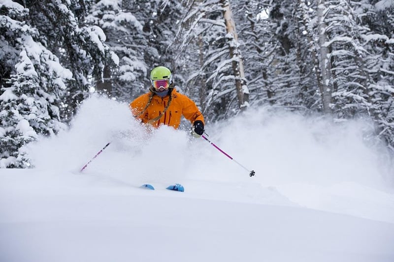Deer Valley Skiing Skier at Deer Valley