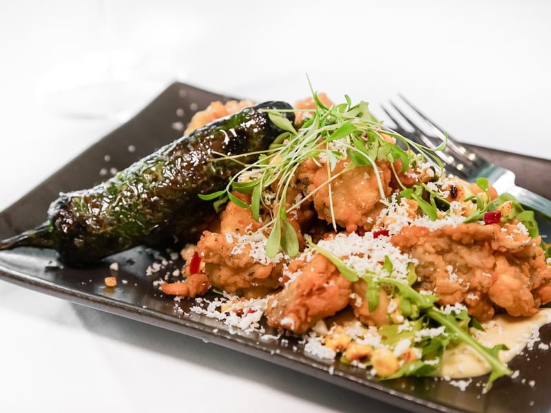 Fried Oysters Elote