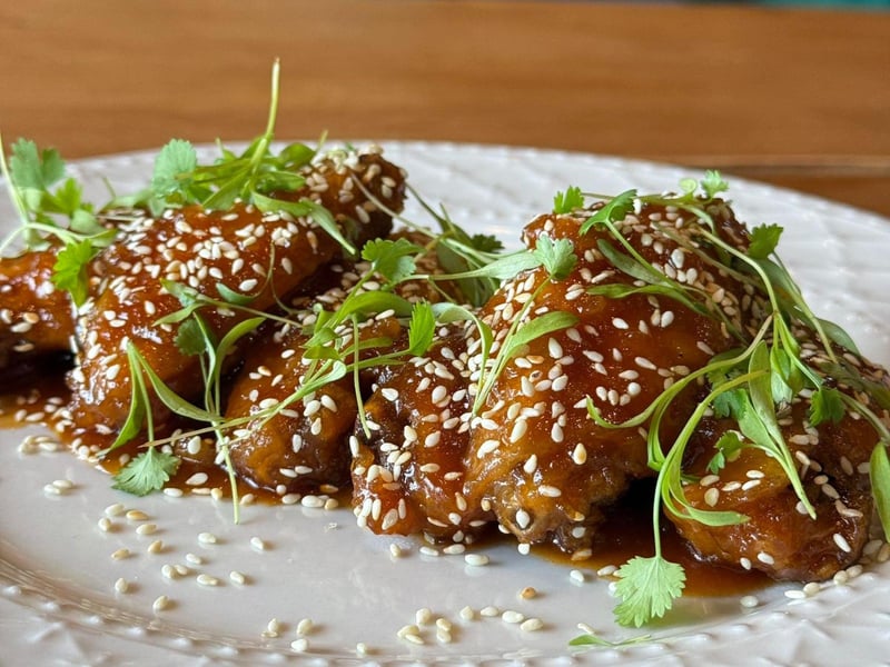 Empress wings with sweet and sour sauce