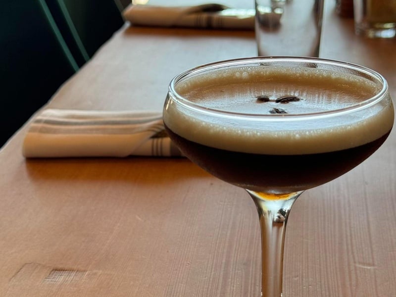 A cold brew espresso martini from Bitterroot