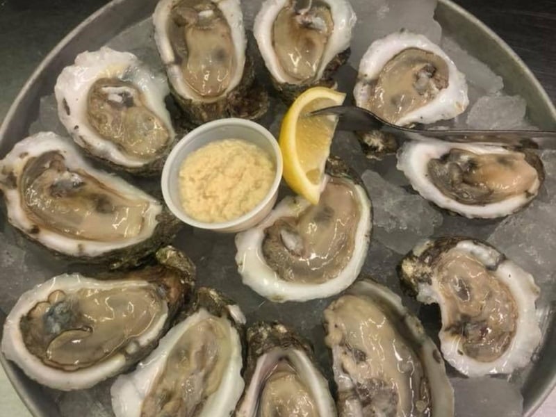 Oysters on the half shell