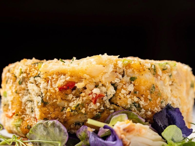 Crab cakes from Seagars in Destin, Florida