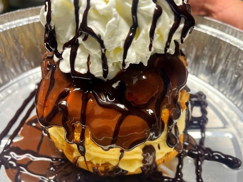Profiteroles at the Harbor Tavern in Destin, Florida
