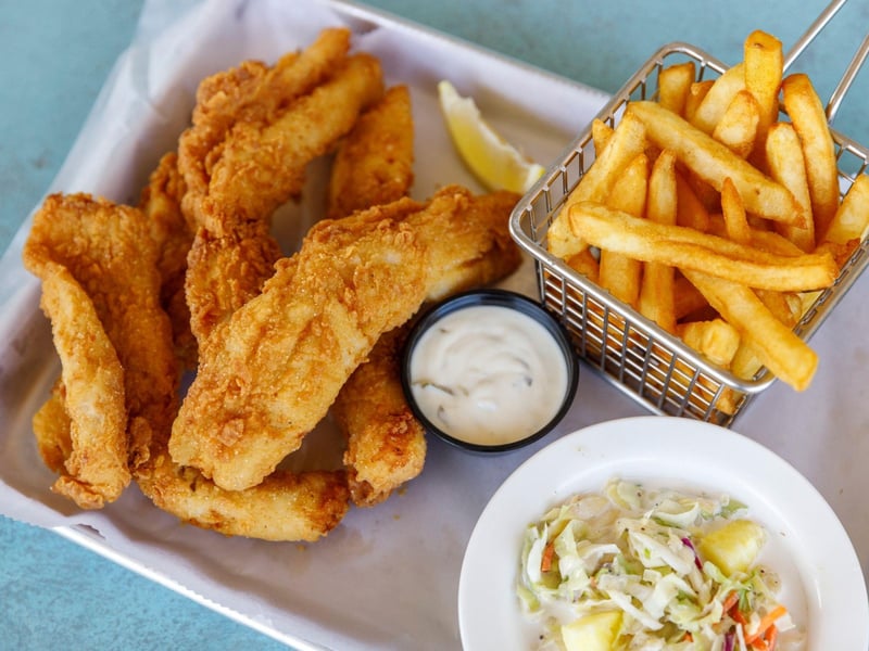 Fish and chips from Anna Maria Oyster Bar