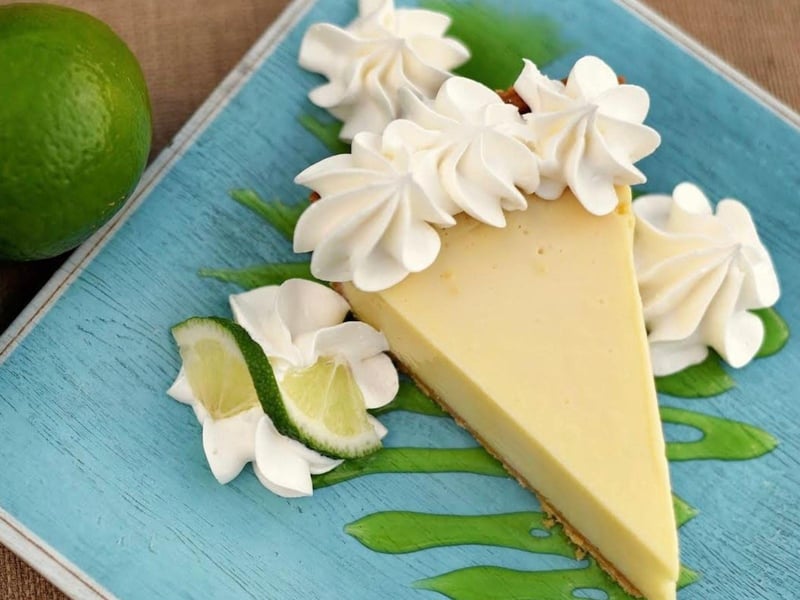 Key Lime Pie with whipped cream