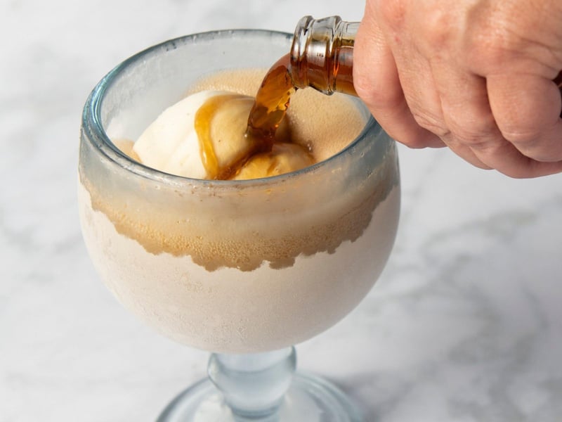 A root beer float at Acme Oyster House