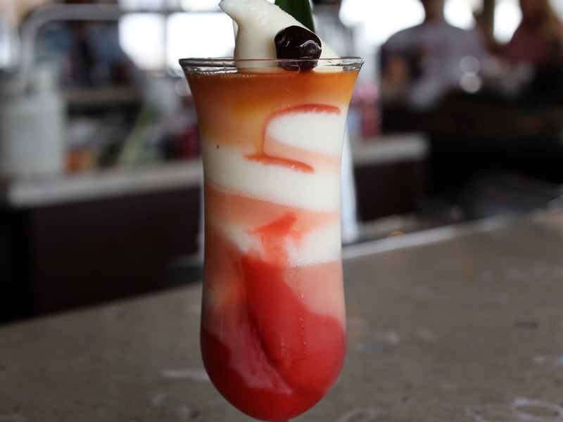 Frozen cocktails at Snook Inn