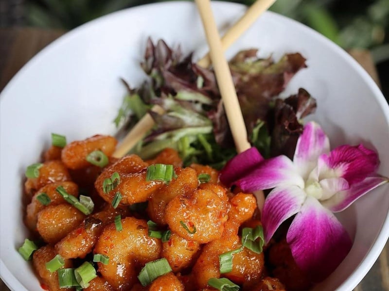 Chopstick shrimp with key lime aioli