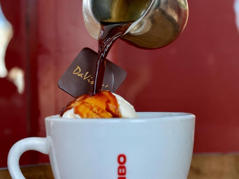An affogato at DaVincis on Marco Island