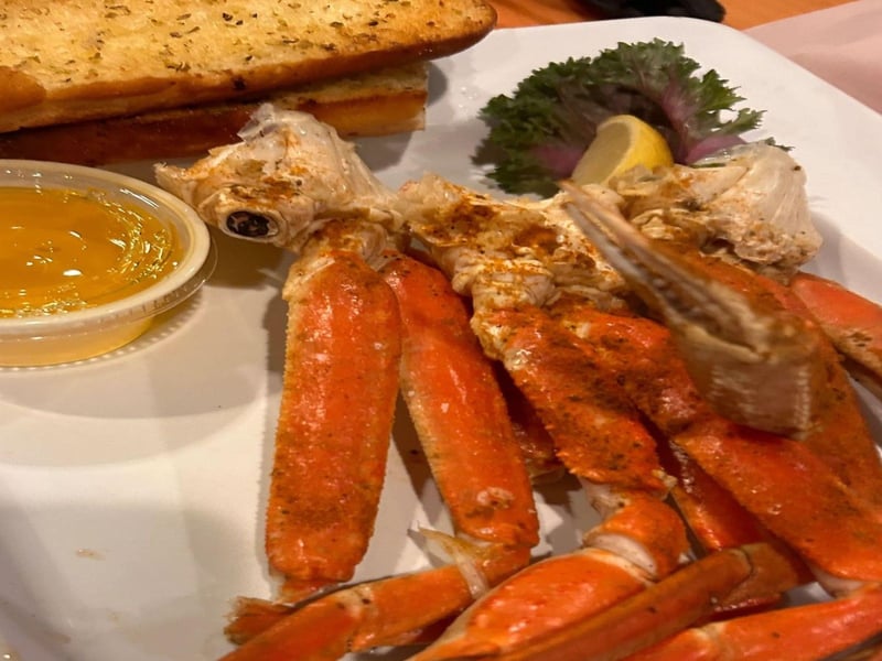 Crab legs from Sunset Grille in Marco Island, Florida