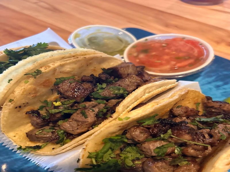 Steak tacos from Sunset Grille