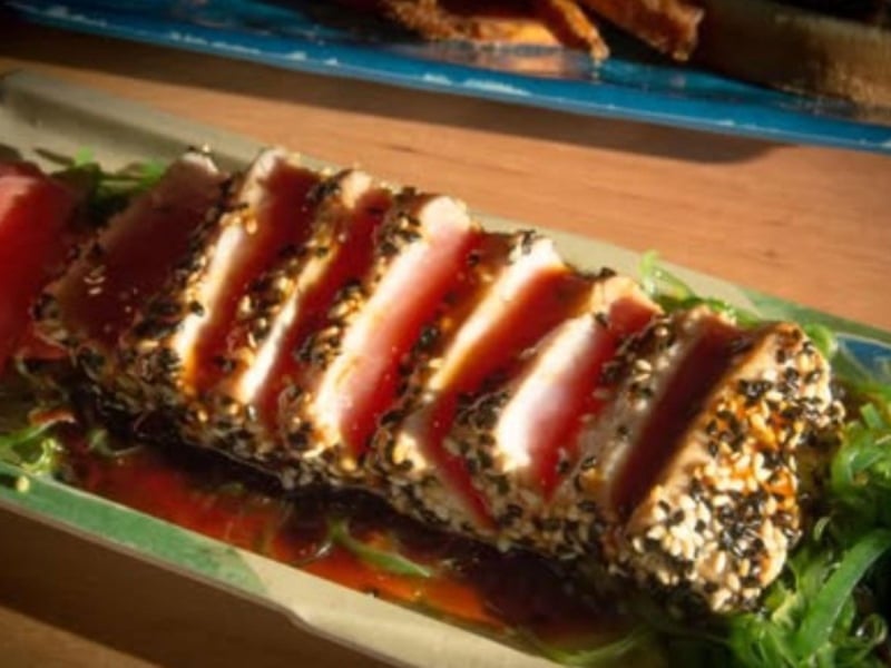 Ahi tuna sashimi in Marco Island, Florida