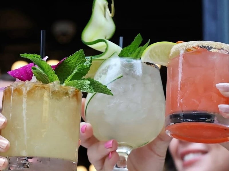 Fun cocktails from The Oyster Society in Florida