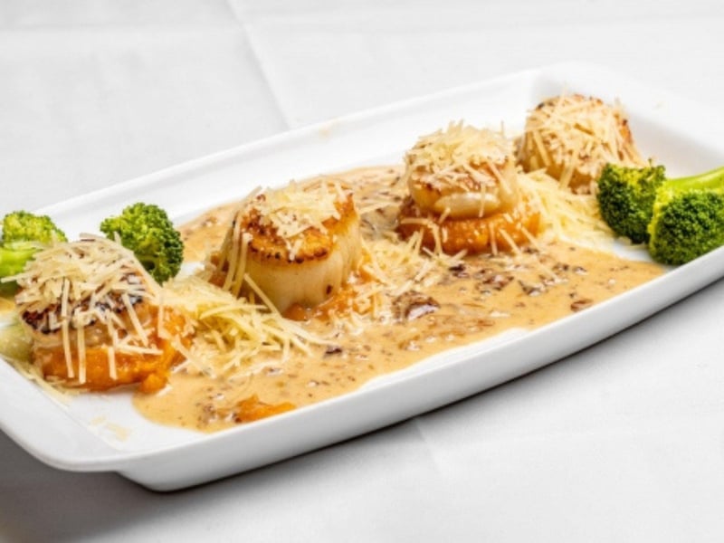 Parmesean scallops from Verdis Bistro
