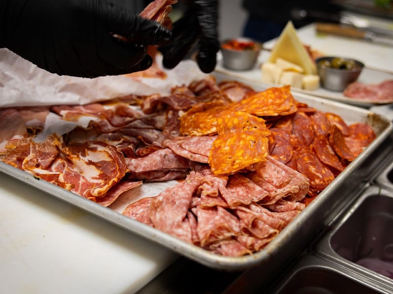 The charcuterie platter