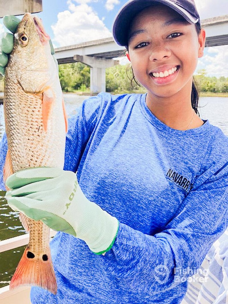 Big smiles after a successful morning in Blackwater Bay.