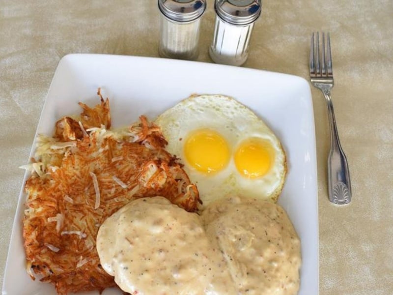 The biscuits and gravy combo