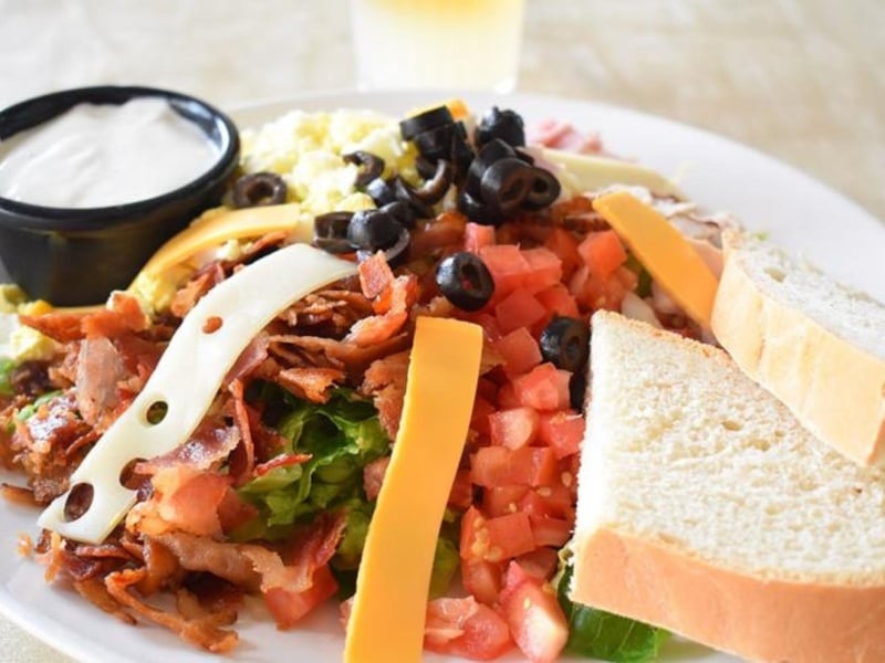 The cobb salad with ranch