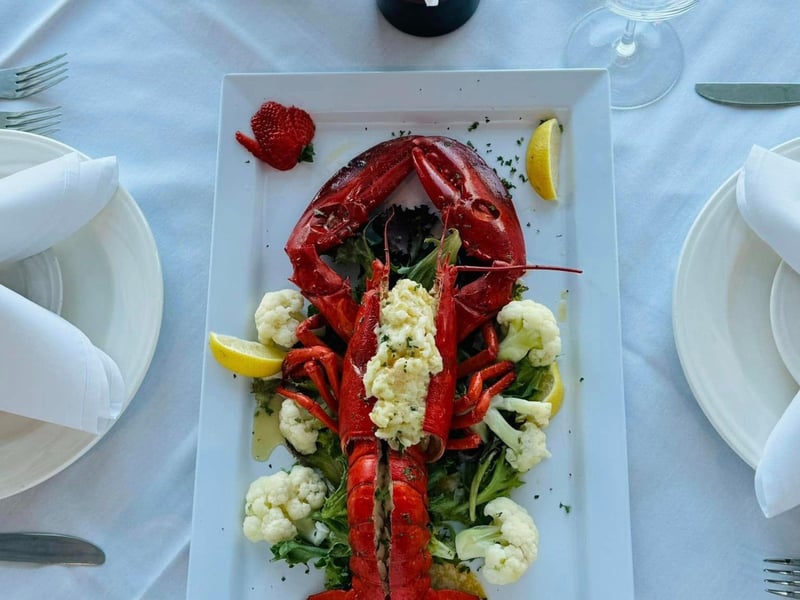 Lobster at The Green Flash Waterfront Restaurant