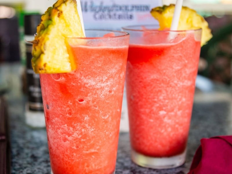 Fresh strawberry daquiris