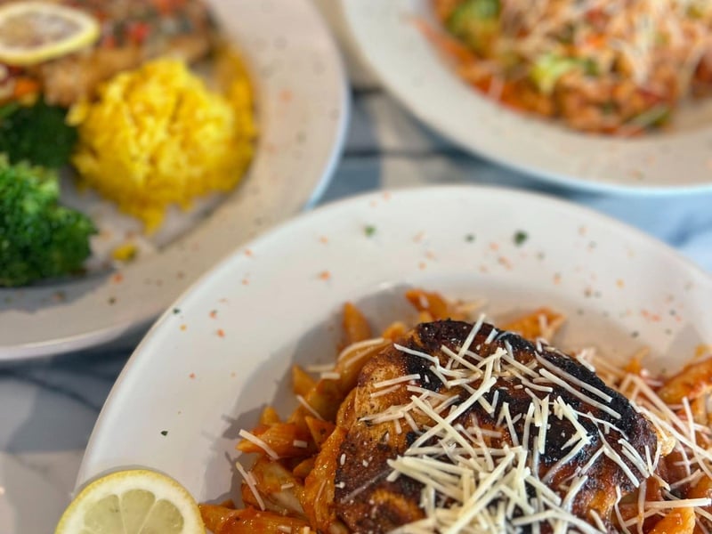 Tropicalthemed cuisine at Key Lime Bistro