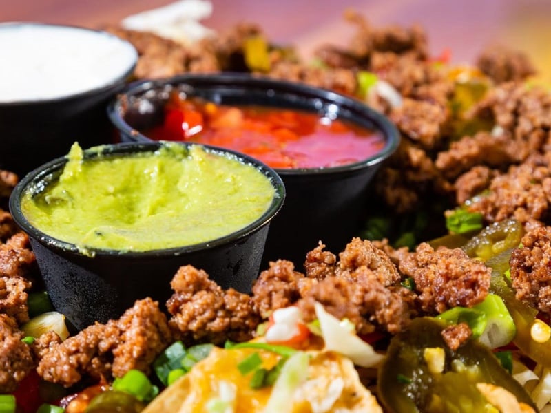 Killer Macho Nachos with beef