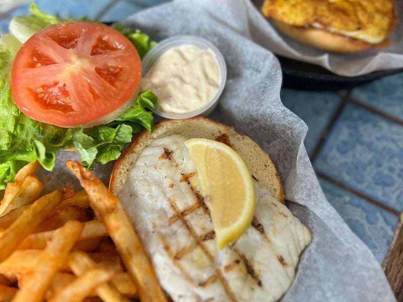 The catch of the day sandwich