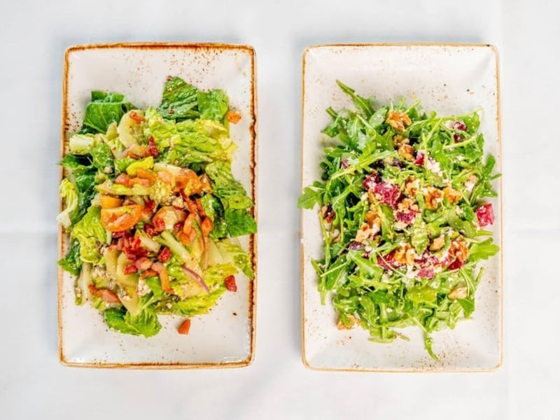 Fresh salads at Sunshine Seafood on Captiva Island
