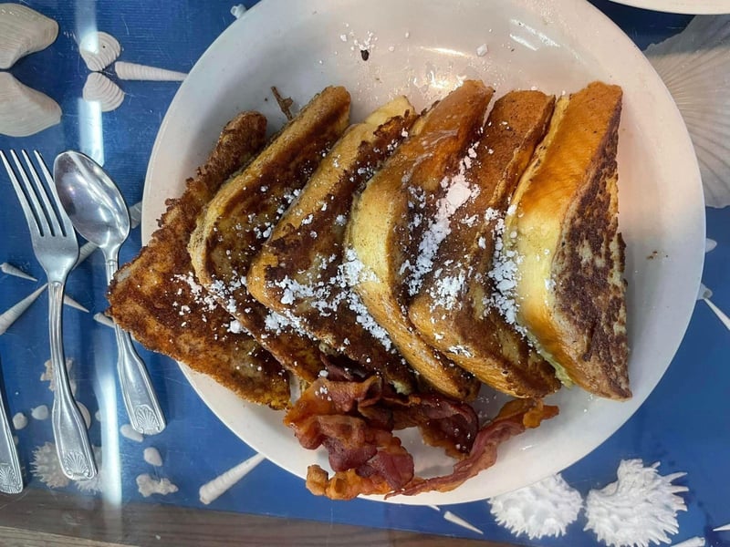 French toast from the Sanibel Cafe