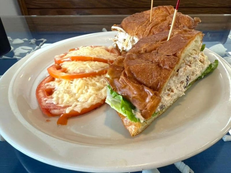 The chicken salad sandwich