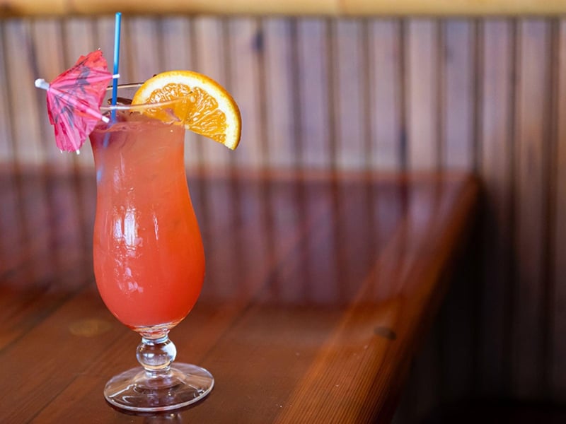 A cocktail at Timbers Restaurant